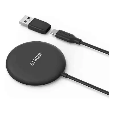 Anker Magnetic Wireless Charger, with 5 ft Built-in USB-C...